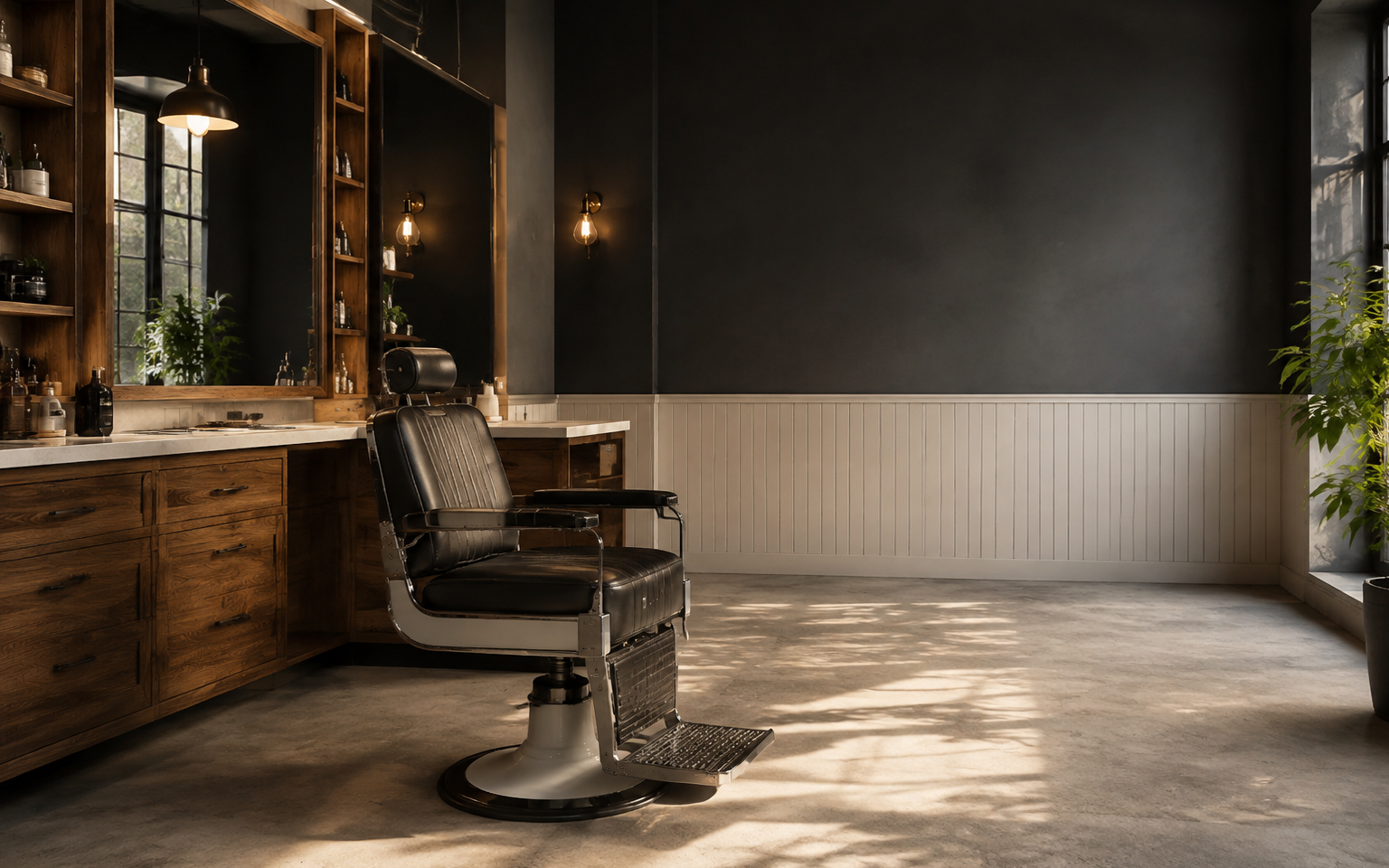 Interior moderno de Distrito Barber
