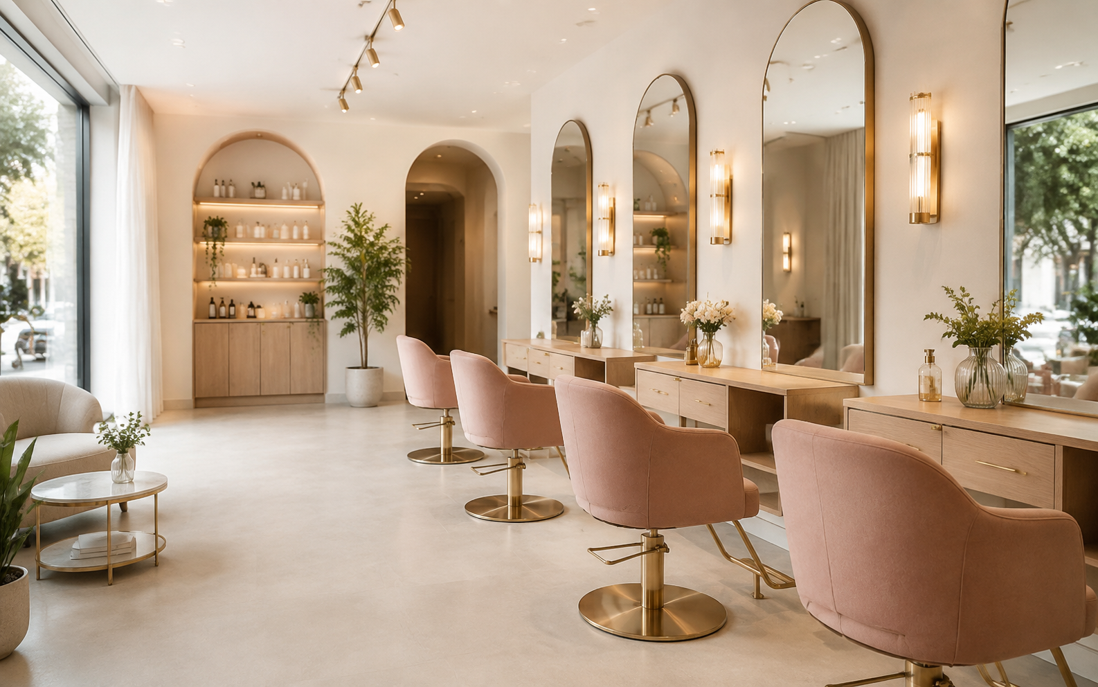 Interior de LUMA Beauty House