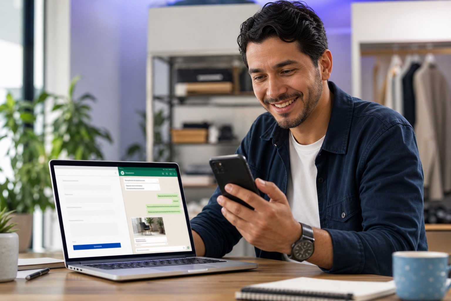 Negocio recibiendo consultas directas desde su página web